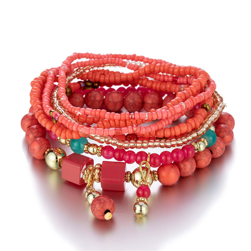 Ethnic Style Round Arylic Alloy Wholesale Bracelets display picture 2