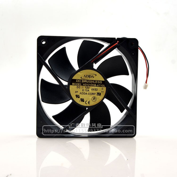 ADDA协禧 AD1212DB-A71GL 12V 0.13A 12025 机箱电源静音散热风扇