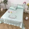 summer Cartoon mermaid Embroidery Flower Borneol summer sleeping mat Three Washing machine children fold air conditioner Soft seats or berths