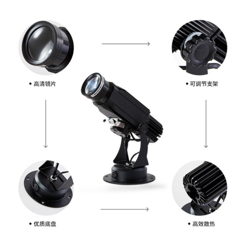 Logo Projection lamp advertisement Projection lamp rotate outdoors Rainproof ground Photo Ads Ultra HD Projection lamp