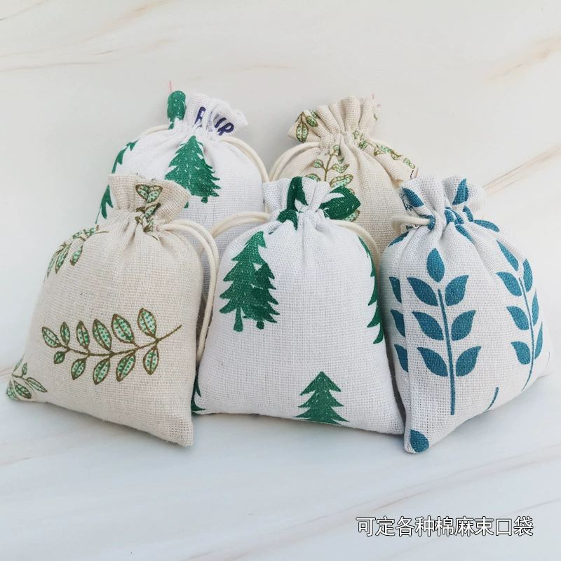 Huidi Meng в наличии оптовая продажа сумка на шнурке из хлопка и конопли Хлопковая Сумка Холщовая Сумка сумка для покупок спальня сумка для хранения