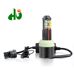 汽车转向灯改装带日行灯双模式LED一体S25解码转向灯日间行车灯泡