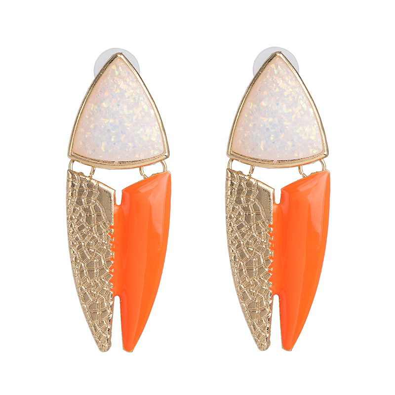 Alloy Earrings Female Creative Retro Geometric Simple Earrings Wholesale display picture 7