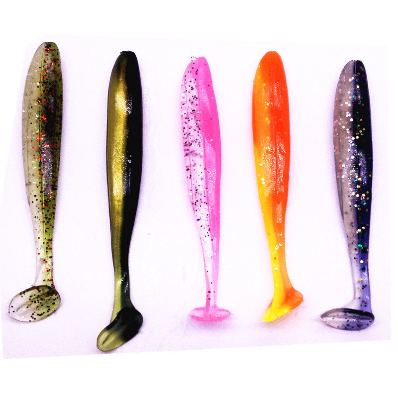 Small Paddle Tail Fishing lures soft baits Fresh Water Bass Swimbait Tackle Gear