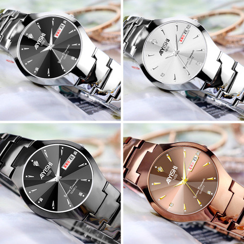 AIYISHI 1658 Men's Swiss Business Quartz Automatic Waterproof Couple's Watch