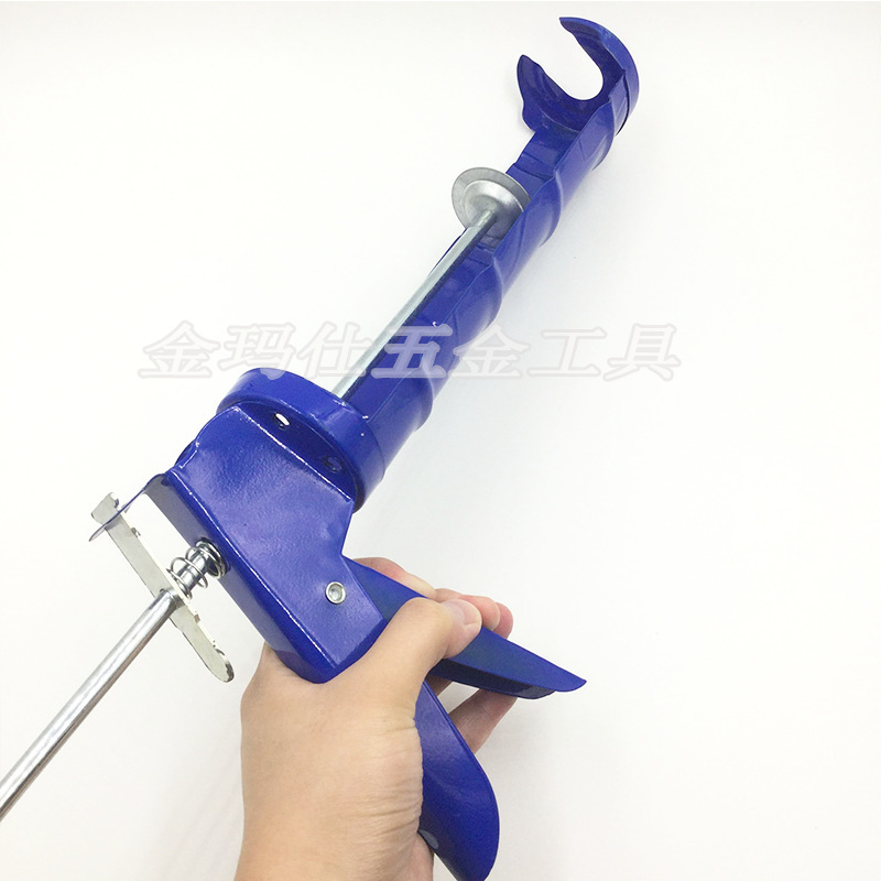 蓝胶枪建筑装修色玻璃胶枪压胶枪堵缝美缝胶枪旋转结构打胶枪|ms