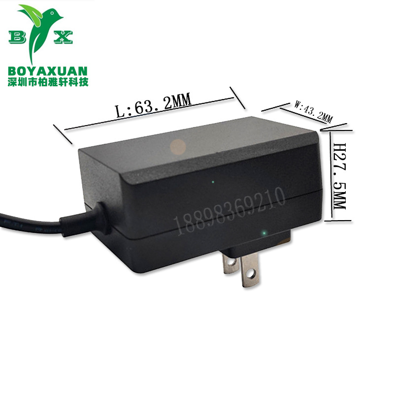 火爆供应美规UL FCC认证12V1A加湿器足功率LED灯带电源适配器