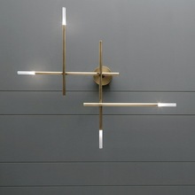現代簡約北歐壁燈創意十字交叉造型設計時尚個性線條客廳裝飾壁燈