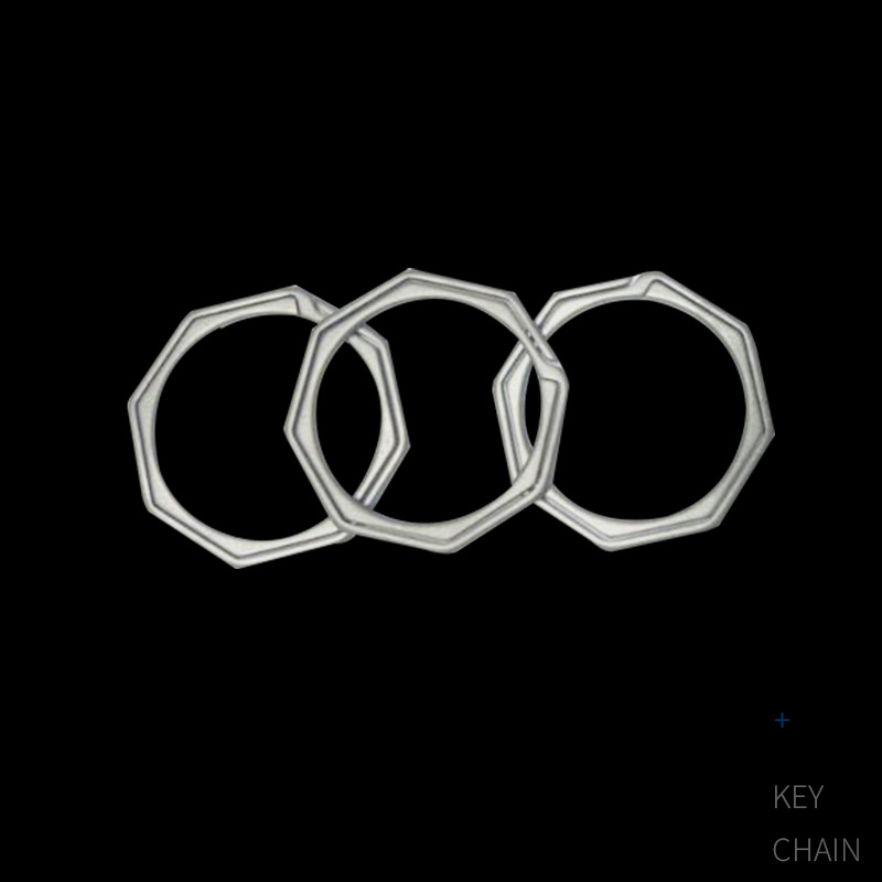 Accesorios de aleación de titanio llavero anillo colgante hebilla bolsa anillo cintura colgando hebilla aleación de titanio herradura hebilla círculo fabricante