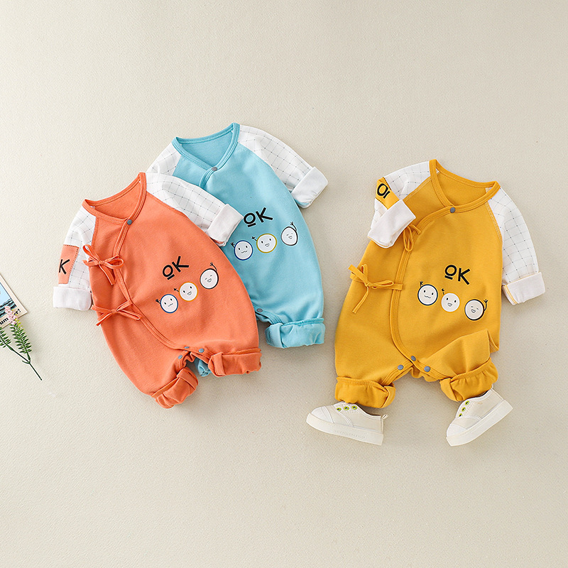婴幼儿连体衣2020春秋新生儿长袖爬爬服男女宝宝卡通印花哈衣服饰|ms