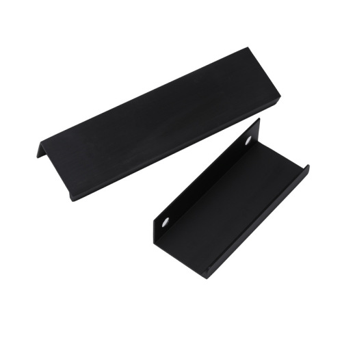 Kashuo modern minimalist wardrobe door invisible black handle without punching door seam handle cabinet drawer edge sealing handle