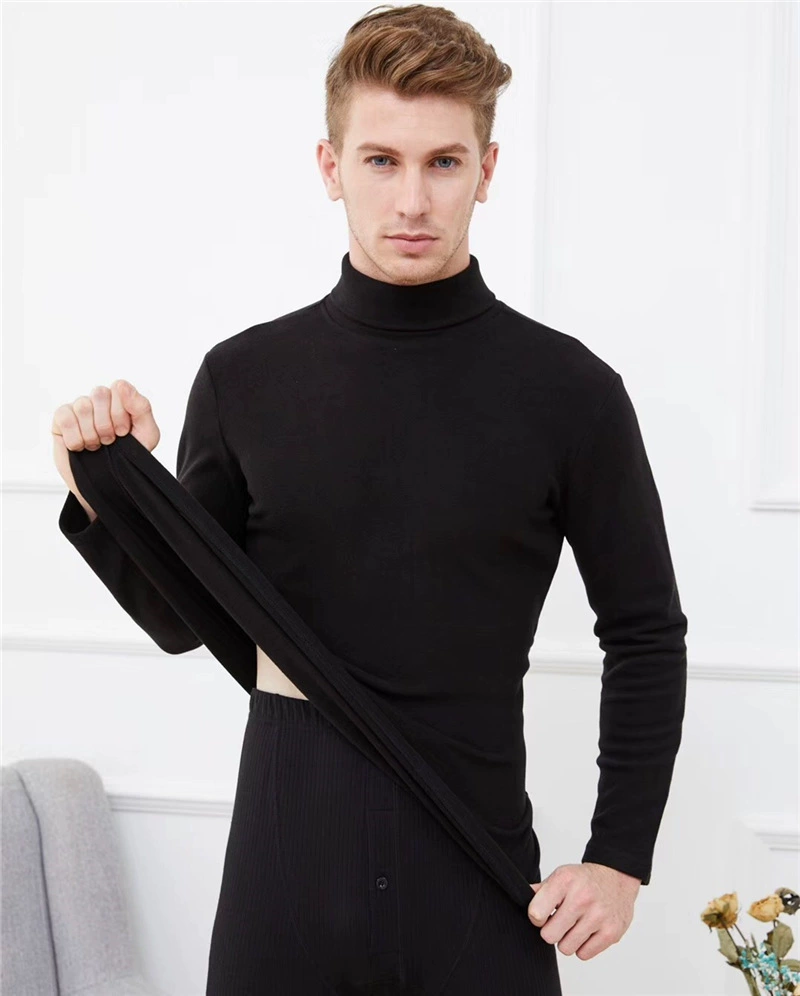 5980 мужская осенне-зимняя Двусторонняя бархатная рубашка со средним воротником из кашемира, приталенная рубашка, топ, термобелье