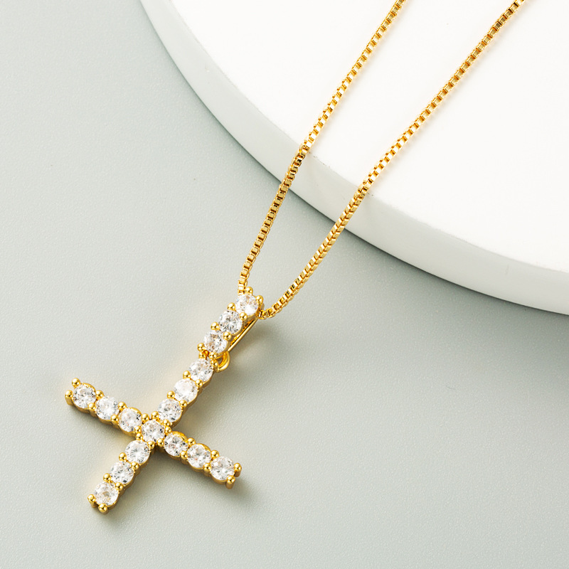 Korean O word chain geometric letter necklace letter love clavicle chain hip hop necklace wholesale