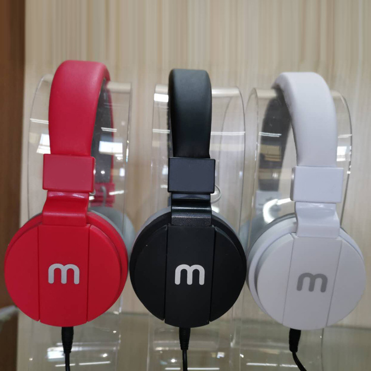 Factory Direct supply cloth bow folding music game wire control headset computer mobile phone universal wired headset