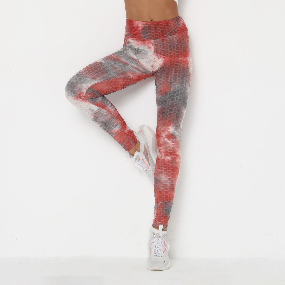 leggings ajustados de jacquard de tinta teñida con costuras NSLX8998