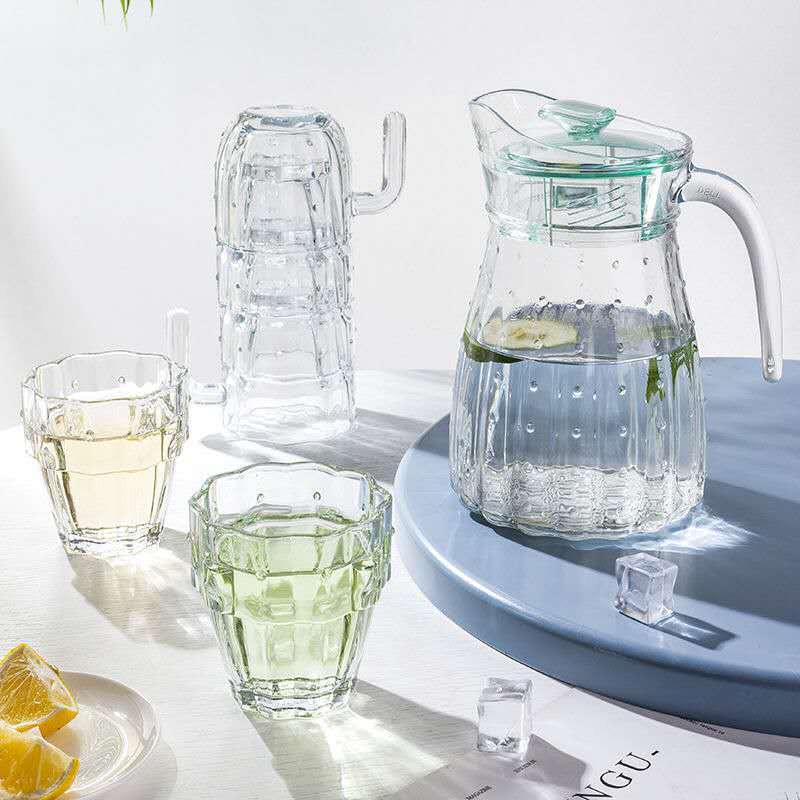 仙人掌冷水壶大容量家用玻璃凉水壶创意水杯客厅水具套装实用礼品|ms