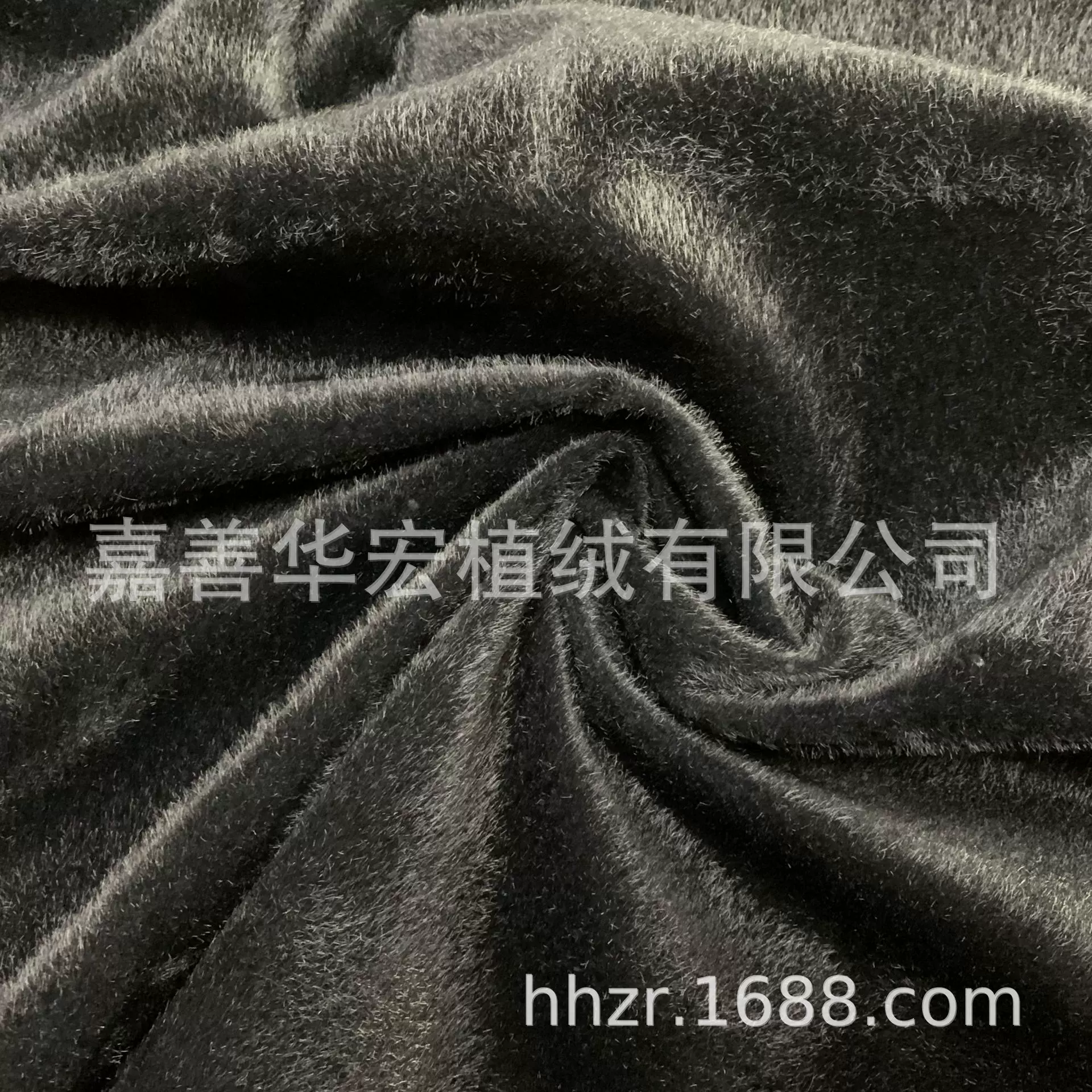 嘉善生产工厂 经编针织水貂毛 植绒布 貂绒 仿水貂毛 马毛服装布