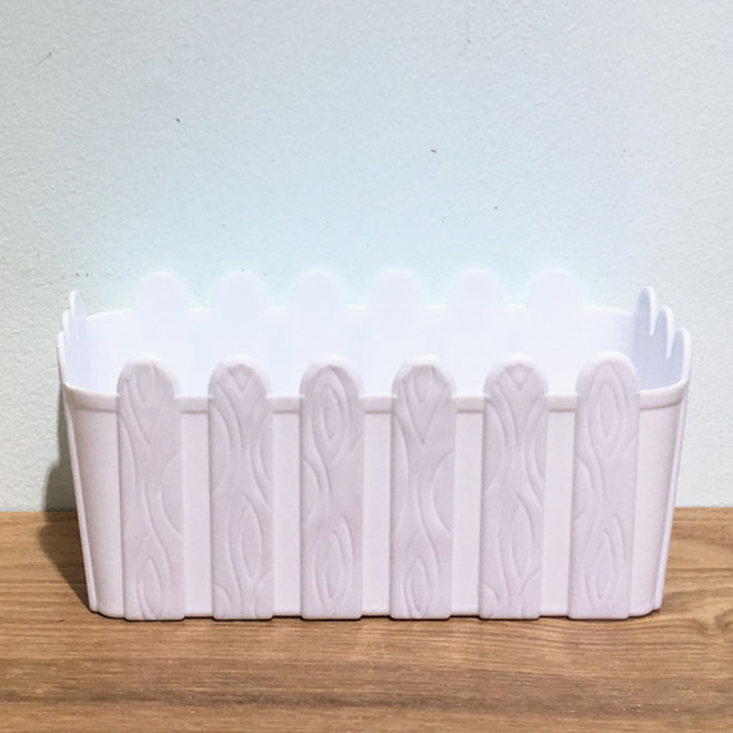 International rectangular plastic flowerpots for artificial plant fences are supplied by the manufacturer detail image 1