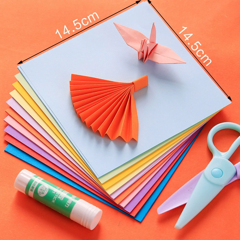 Children's scissors handmade for kindergarten, origami, plastic toy, set for elementary school students