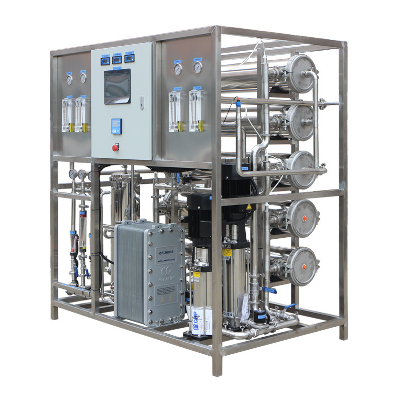 全不锈钢304组装 2吨/小时去离子高纯水处理设备 驻极熔喷配套