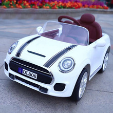 新款mini兒童電動車可坐人四輪雙驅遙控汽車小孩玩具車公主車批發
