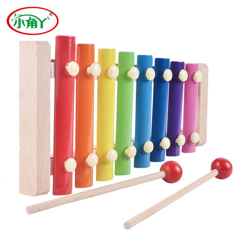 Infants and young children's eight-note xylophone player plays the piano for 8 months old baby educational music toy 1-2-3 years old early education 0