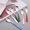 304 Stainless Steel Kindergarten Children's Home Eating Spoon Taking Steak Korean Thick Decoction Creative Spoon