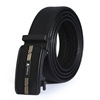 Men's belt for leisure, genuine leather, custom made