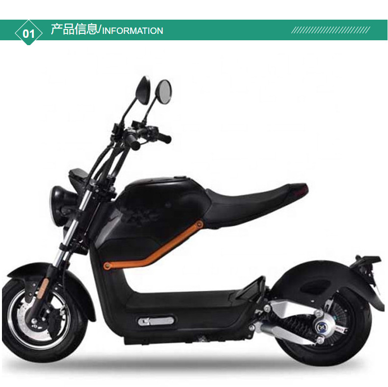 New EEC Flying Leopard Harley Motorcycle Electric Motorcycle 2000W High Power Cool Sports Car