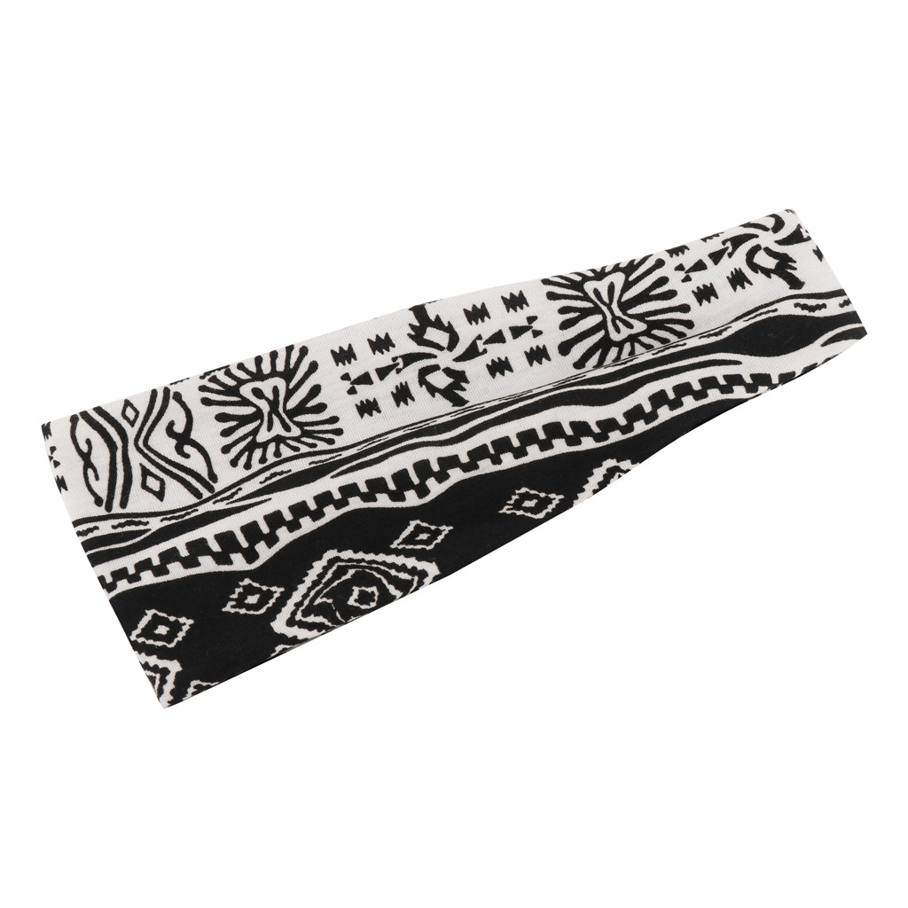 Multicolor Striped Cotton Hair Bandana Soft Yoga Sports Elastic Headband Wholesale Nihaojewerly display picture 4