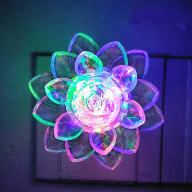 LED colorful lotus night light permanent...