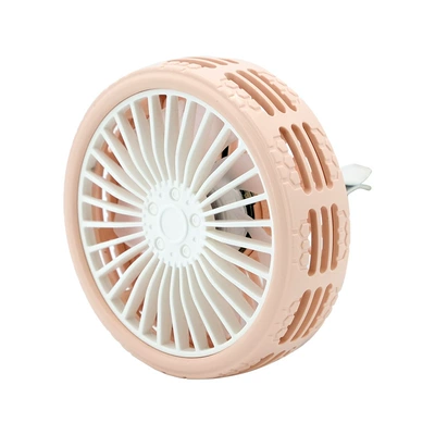 Car small fan air outlet car 12v Van electric USB interface powerful Big Truck 24V car fan (Digər kiçik elektrik cihazlar) - pink-tuyere-tire-fan-f203a