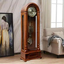 德国赫姆勒机芯复古落地钟客厅实木座钟红木大气摆钟欧式机械钟表