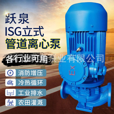 direct deal Vertical Pipeline Pump ISG80-160 Single-stage Clean Water Pump No leakage Warranty for one year