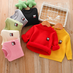 2022 New Children's Sweater Thick Boys' Sweater Mink Fur Girls' Baby Sweater Kids Manufacturer Wholesale