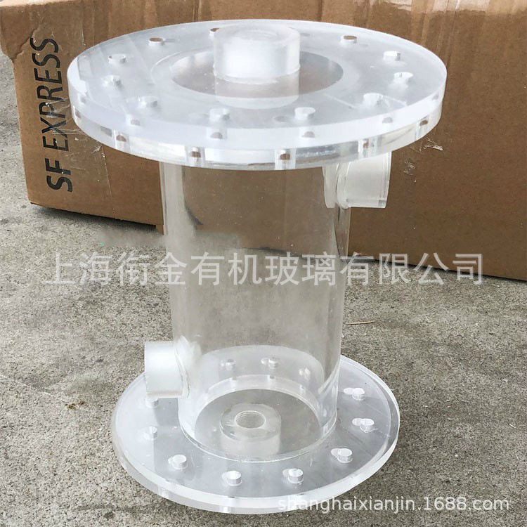专业定制 高透明 实验用具亚克力反应器 有机玻璃反应器实验器材