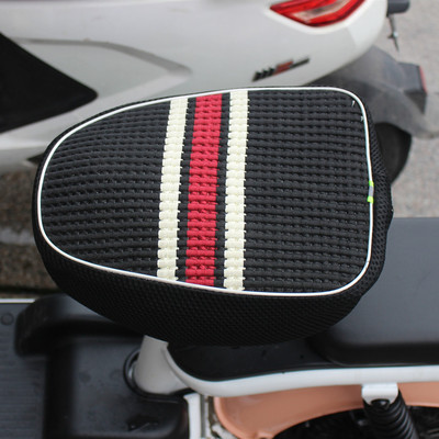 廠家2020新款冰絲防曬座套   電動車前座座套透氣坐墊套批發