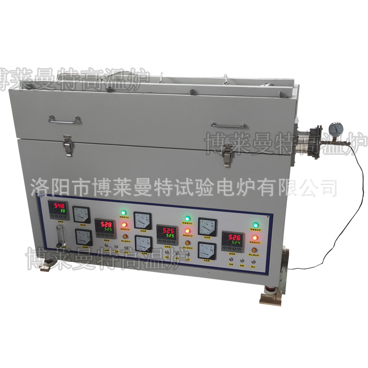 三温区气氛管式炉，真空多温区管式炉