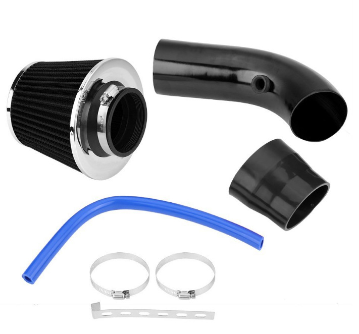 汽车改装进气空滤进气套装大流量进气冬菇头套装铝合金进气管通用