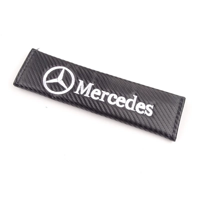 Suitable for Carbon Fiber Mercedes-Benz Porsche Honda Fashion Personalized Car Interior Set Seat Belt Shoulder Cover (Seat belt shoulder pad) - mercedes