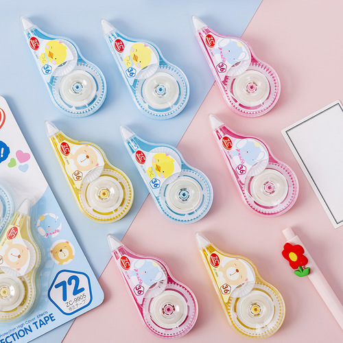 Large-capacity correction belt with correction belt, cute Korean creative, fresh, simple and convenient correction belt with multi-functional stationery