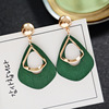 Wooden fashionable universal earrings with tassels, city style, simple and elegant design, wholesale