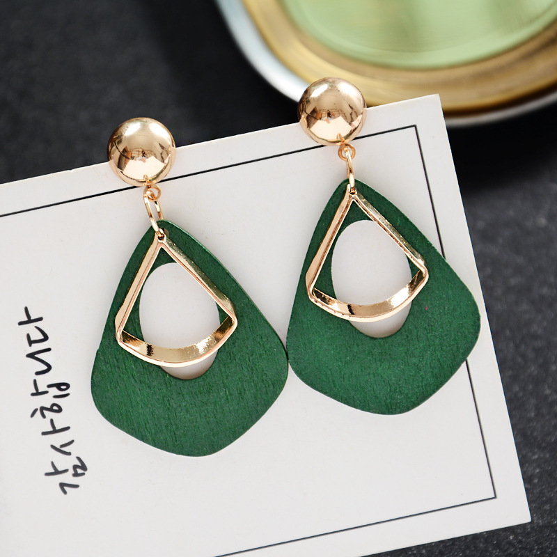 1 Pair Lady Geometric Metal Women's Drop Earrings display picture 1