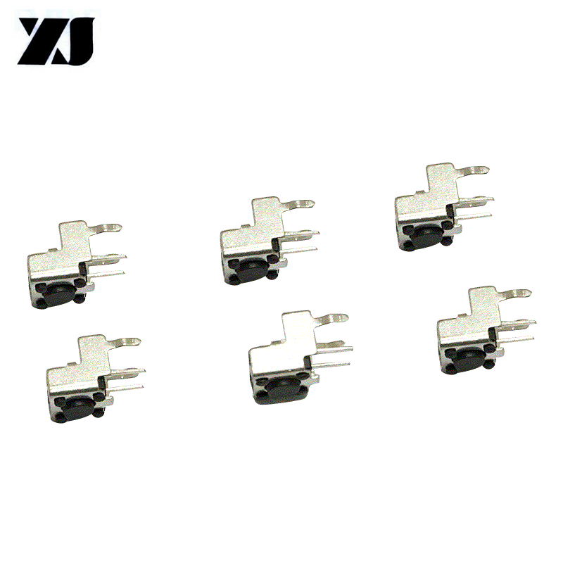 新月佳6x6支架6x6x5轻触按键开关带反扣支架侧按键支架轻触按钮