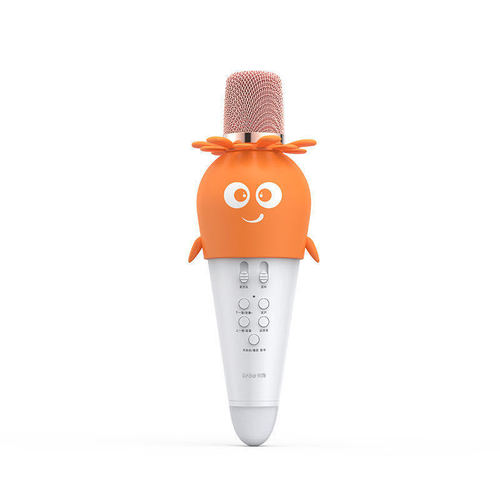 Cartoon K5 mobile phone tablet wireless Bluetooth microphone cute carrot children's gift singing microphone