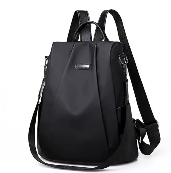 Oxford Cloth Backpack for Women, Korean Style Fashion Travel Backpack, Versatile Anti-Theft Canvas College Student School Bag with Storage