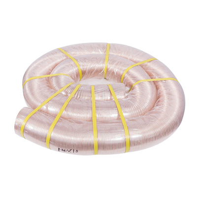 定制pu白色工業吸塵管 抛丸機專用管馬路掃地機吸塵管