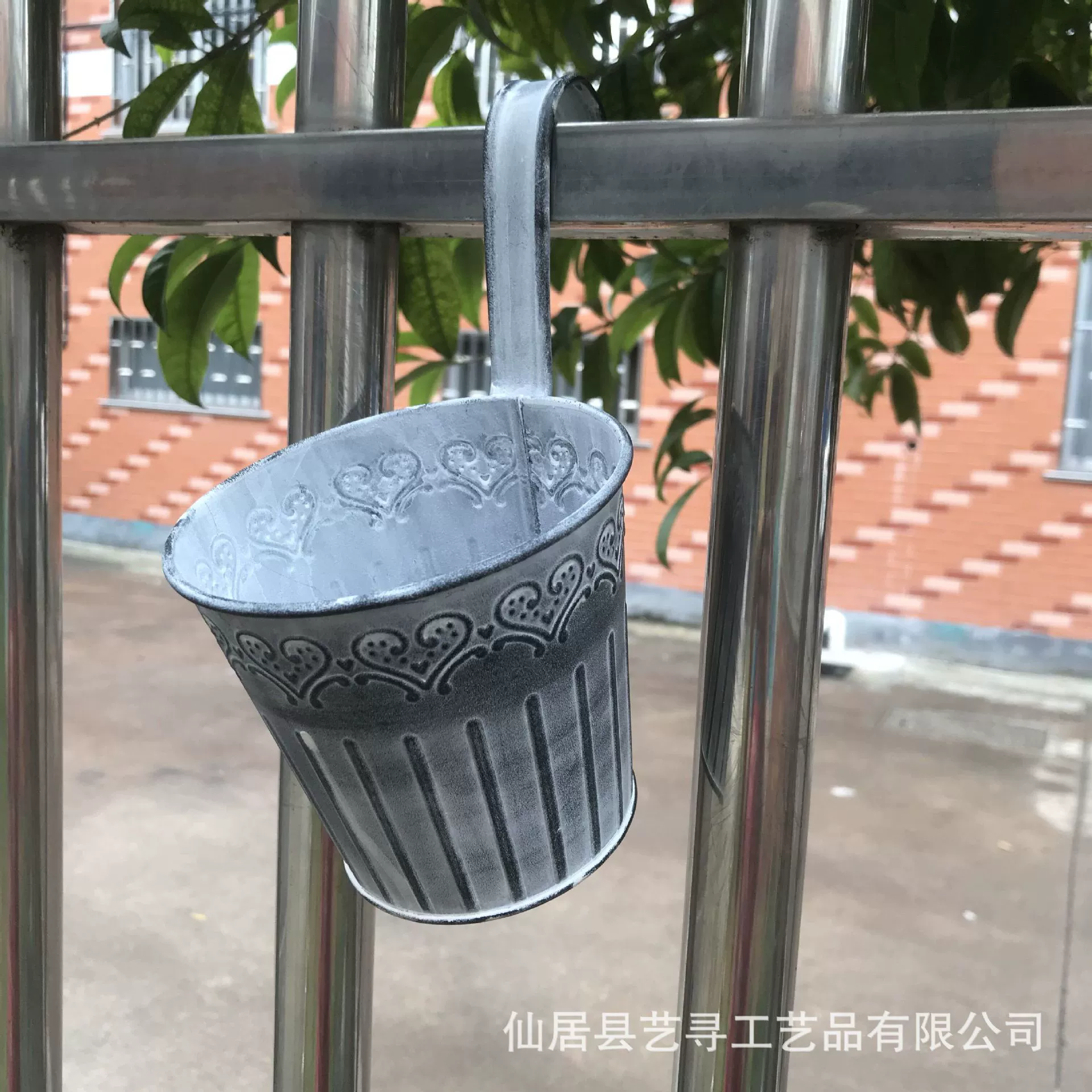 Винтажное проблемное железное цветочное ведро цветок подвесное ведро железное ведро Amazon