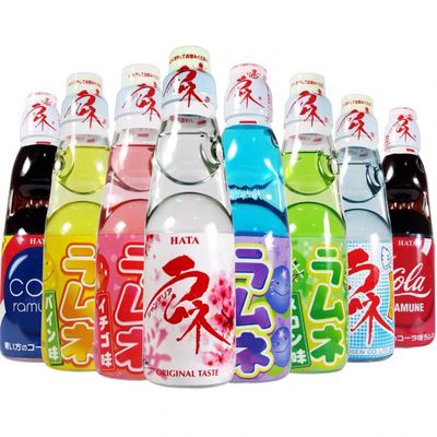 日本进口哈达波子汽水弹珠水果味碳酸饮料|ru