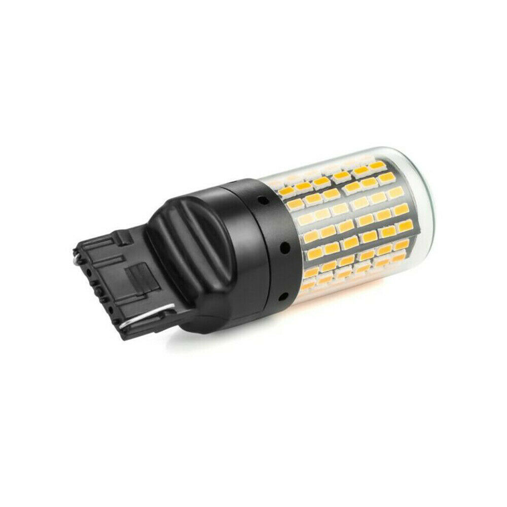 3014 144smd 7443 1157 luces de freno de alto brillo decodificación anti-frecuencia T20 amarillo image 4